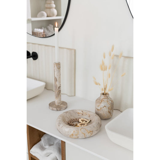 Kom Marmer beige small