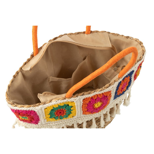 Strandtas Gehaakt zeegras/katoen