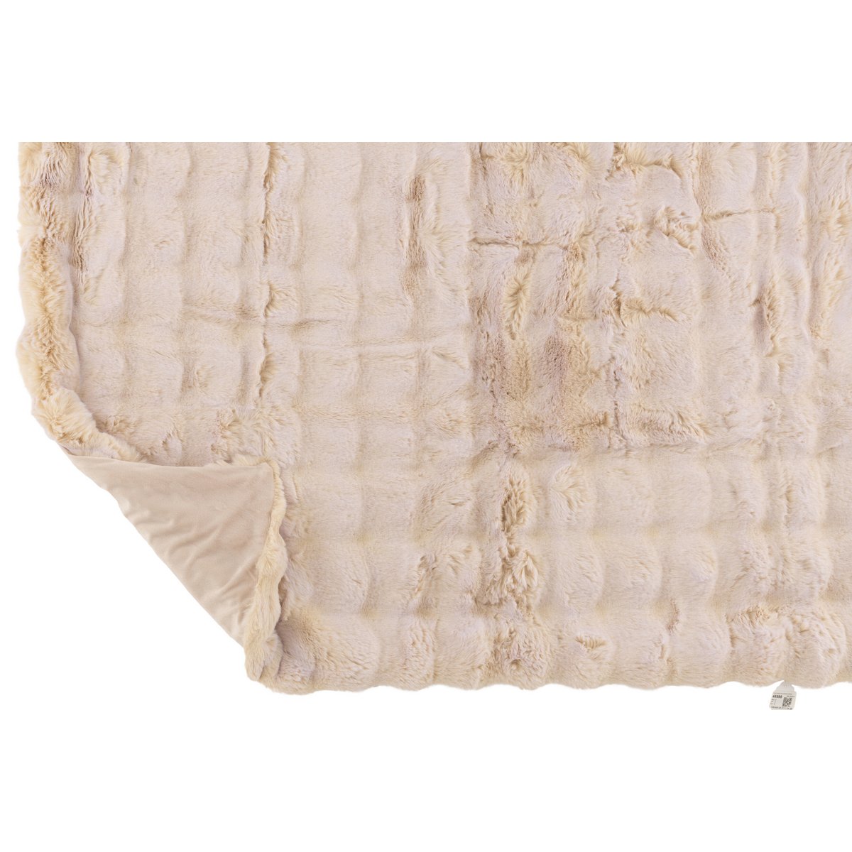 J-Line Plaid Wave Polyester Crème