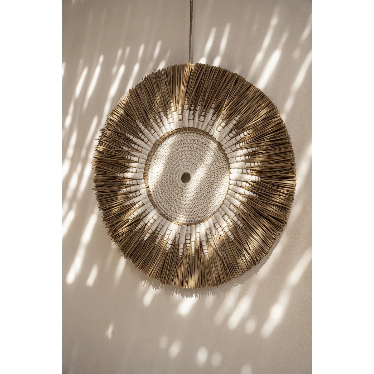 De Raffia Macramé Muurdecoratie