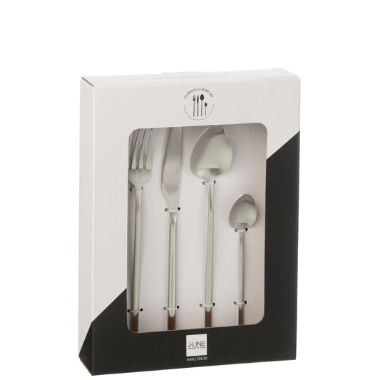 Bestekbox C Roestvrij Staal Mat Zilver 24 stuks