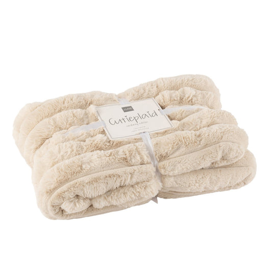 J-Line Plaid Groot Corduroy Beige