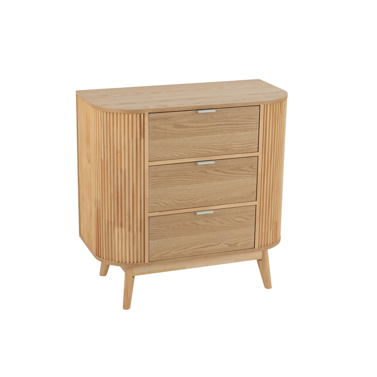 J-Line kast Rond - dennenhout - naturel - large