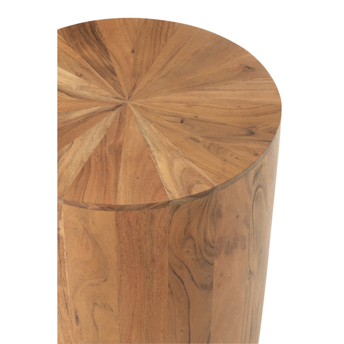 J-Line bijzettafel Rond - hout - naturel