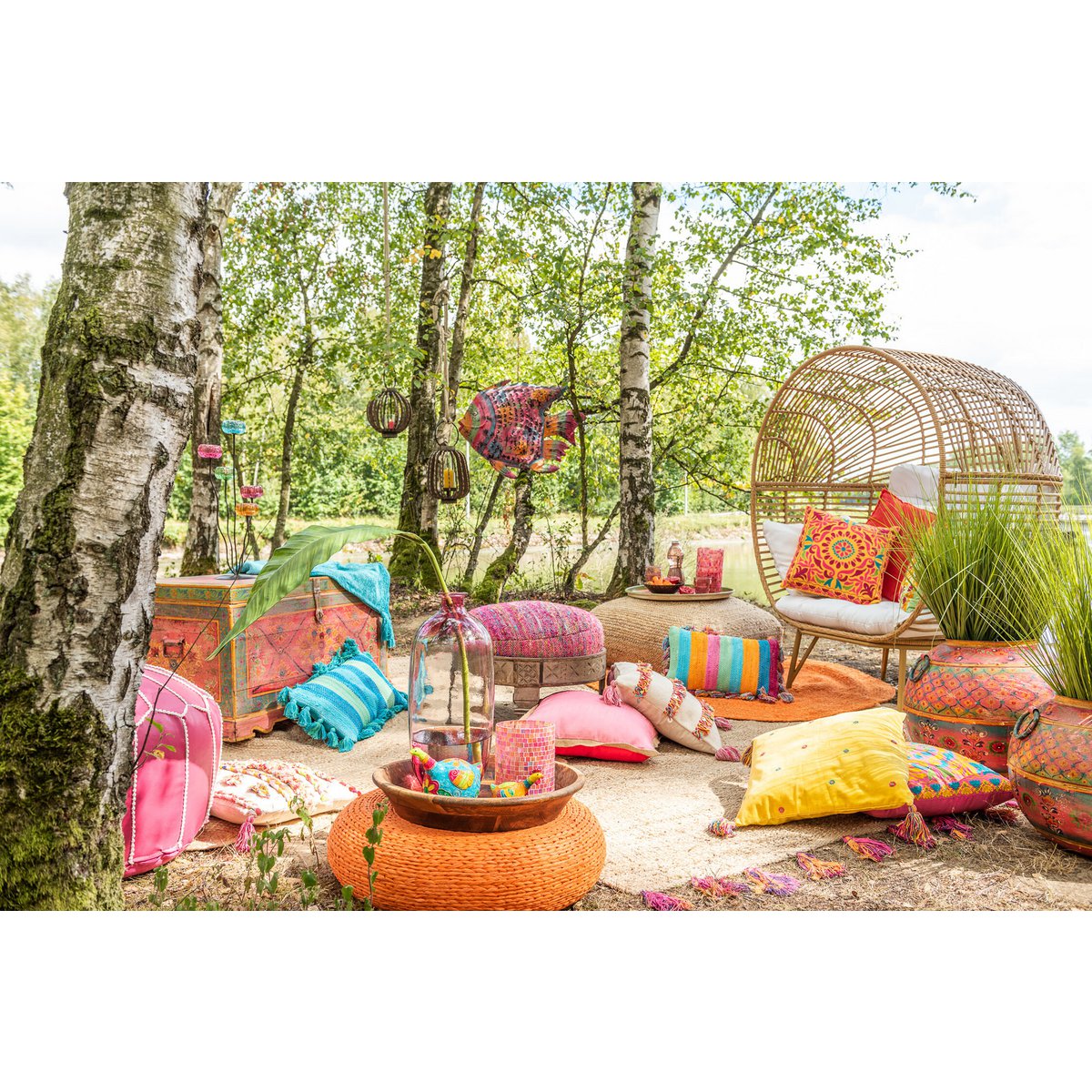 Loungestoel Ovaal naturel