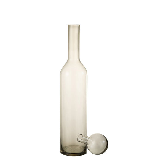 J-Line Deco Norma fles - glas - grijs - L