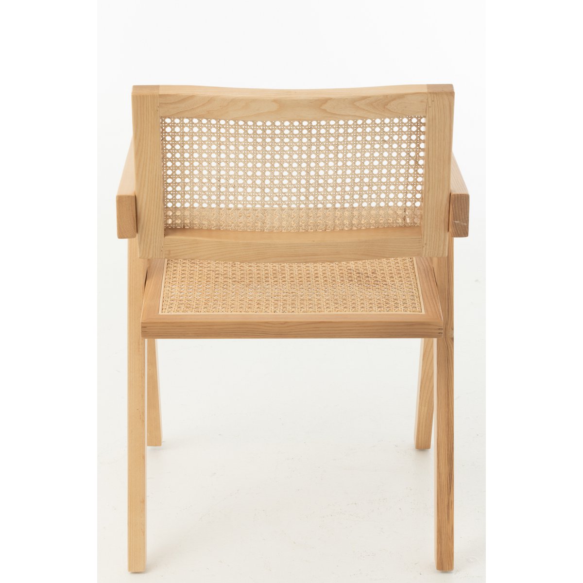 Rooster Stoel essenhout/rattan