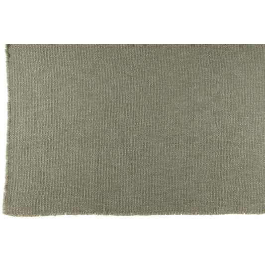 Plaid Gerafelde Randen groen