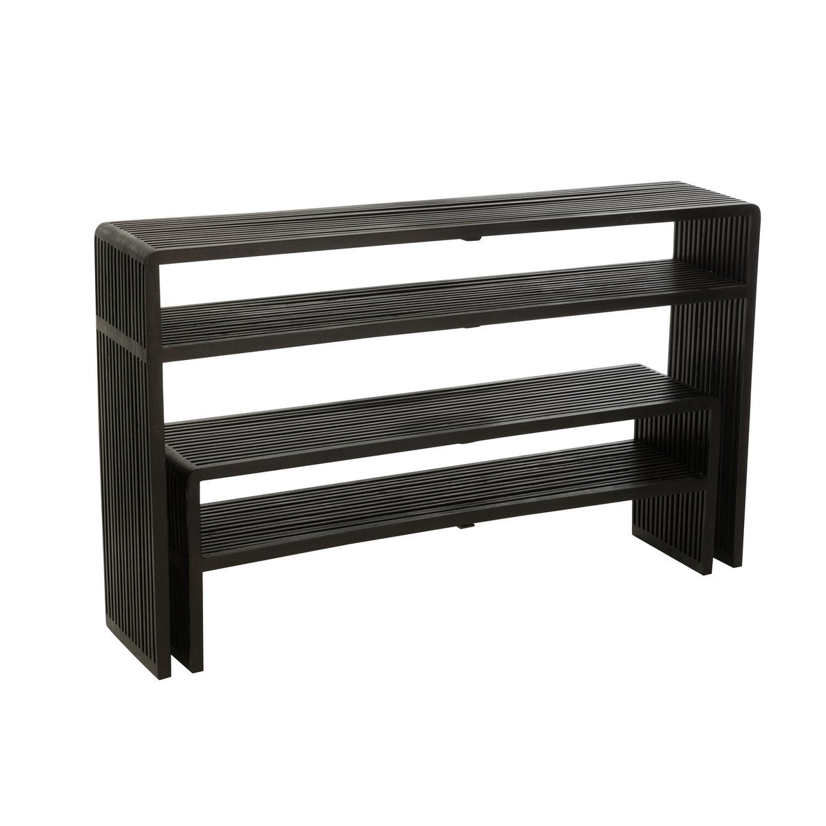 J-Line console Met Schap - hout - zwart