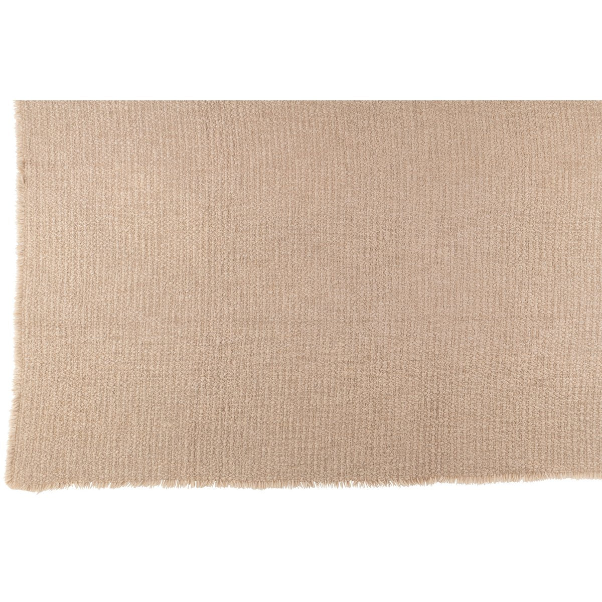Plaid Gerafelde Randen beige