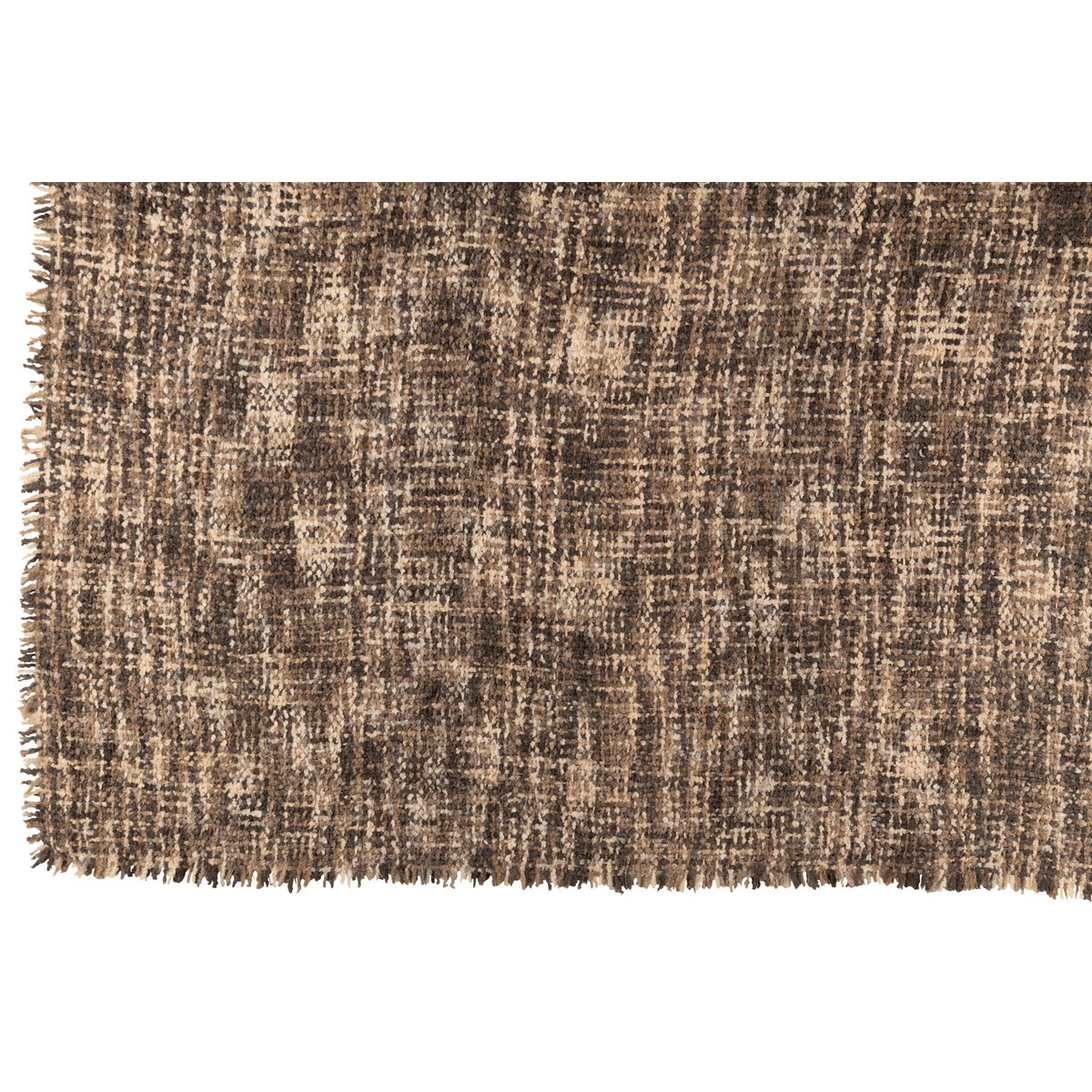 Plaid tweed bruin/beige - 180 x 130 cm