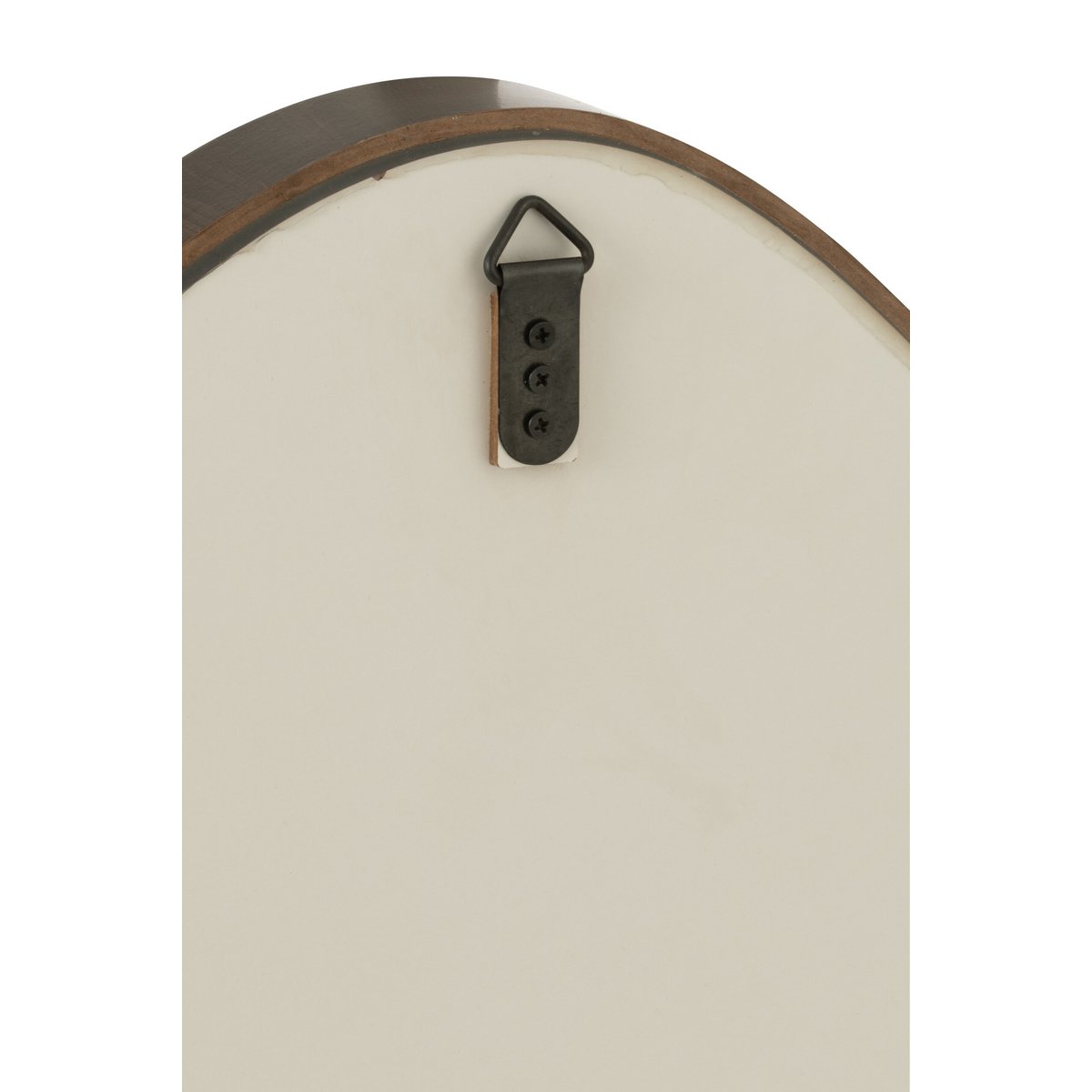 J-Line spiegel Abstract - hout/glas - donkerbruin - small - 70 x 61 cm
