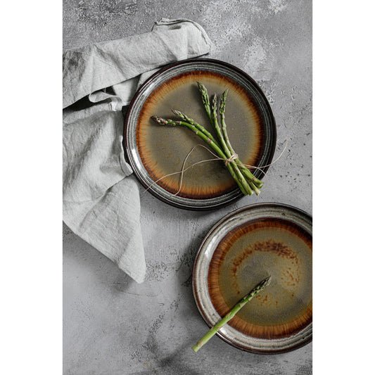 comporta dinerborden – handgemaakt keramiek met craqueléglazuur – maison de presentacion