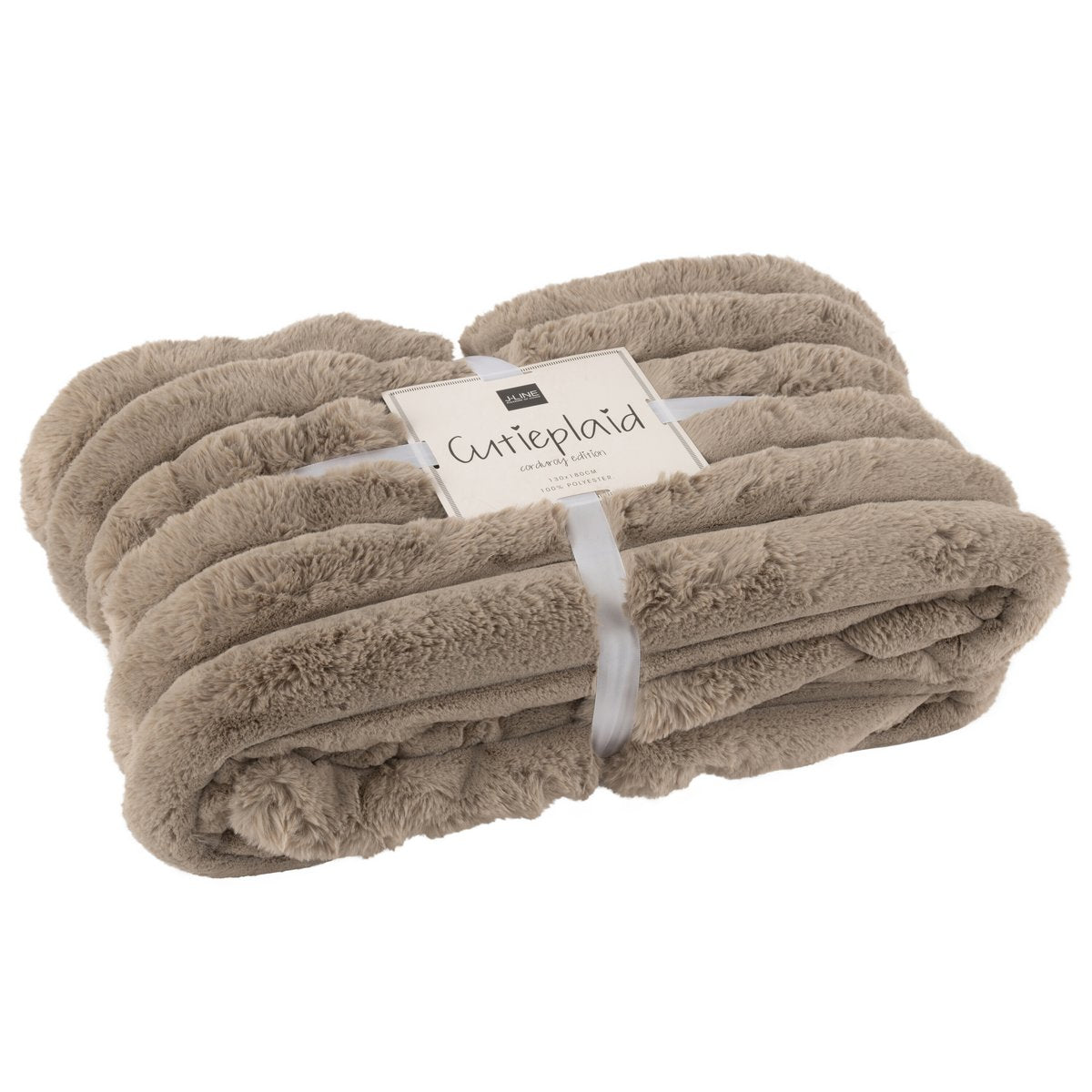 J-Line Plaid Groot Corduroy Polyester Taupe