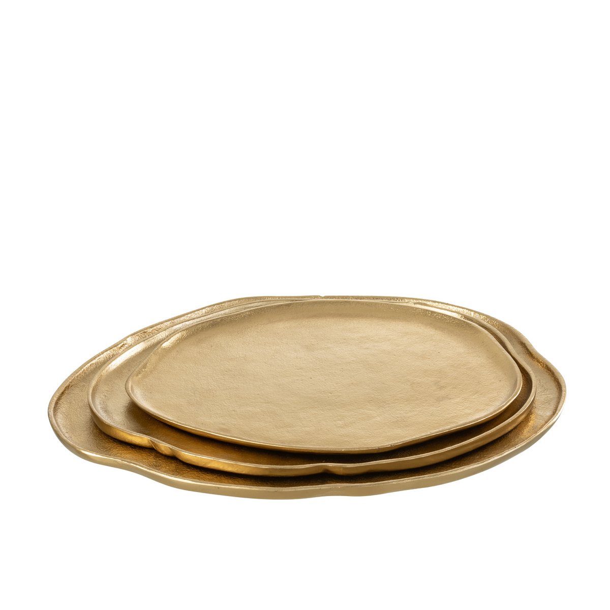 Plateau Rond Aluminium Goud L