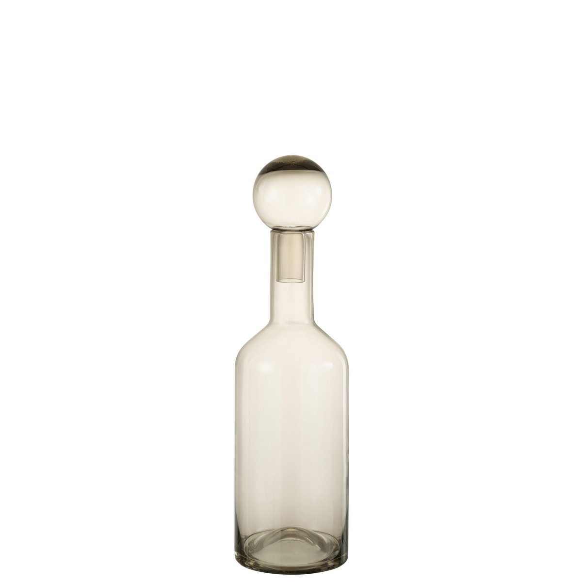 J-Line decoratie Fles Norma - glas - grijs - medium
