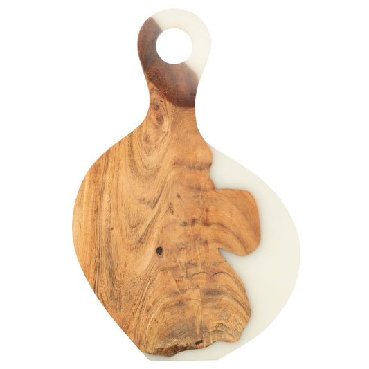 Serveerplank Modern naturel/wit