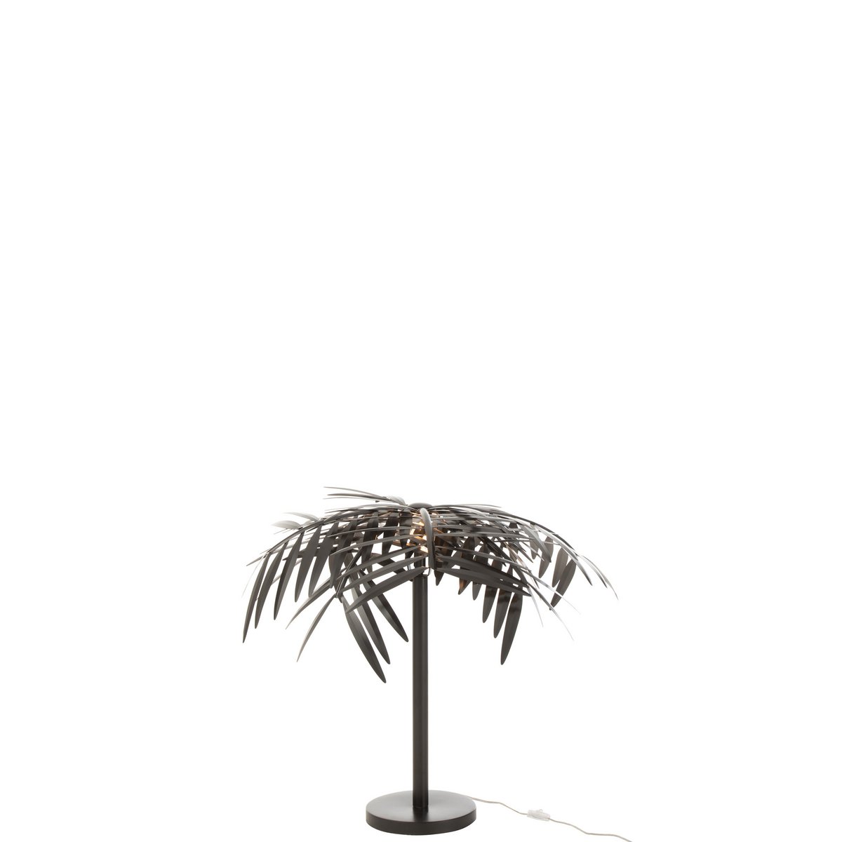 J-Line Tischleuchte Leaf - Metall - schwarz