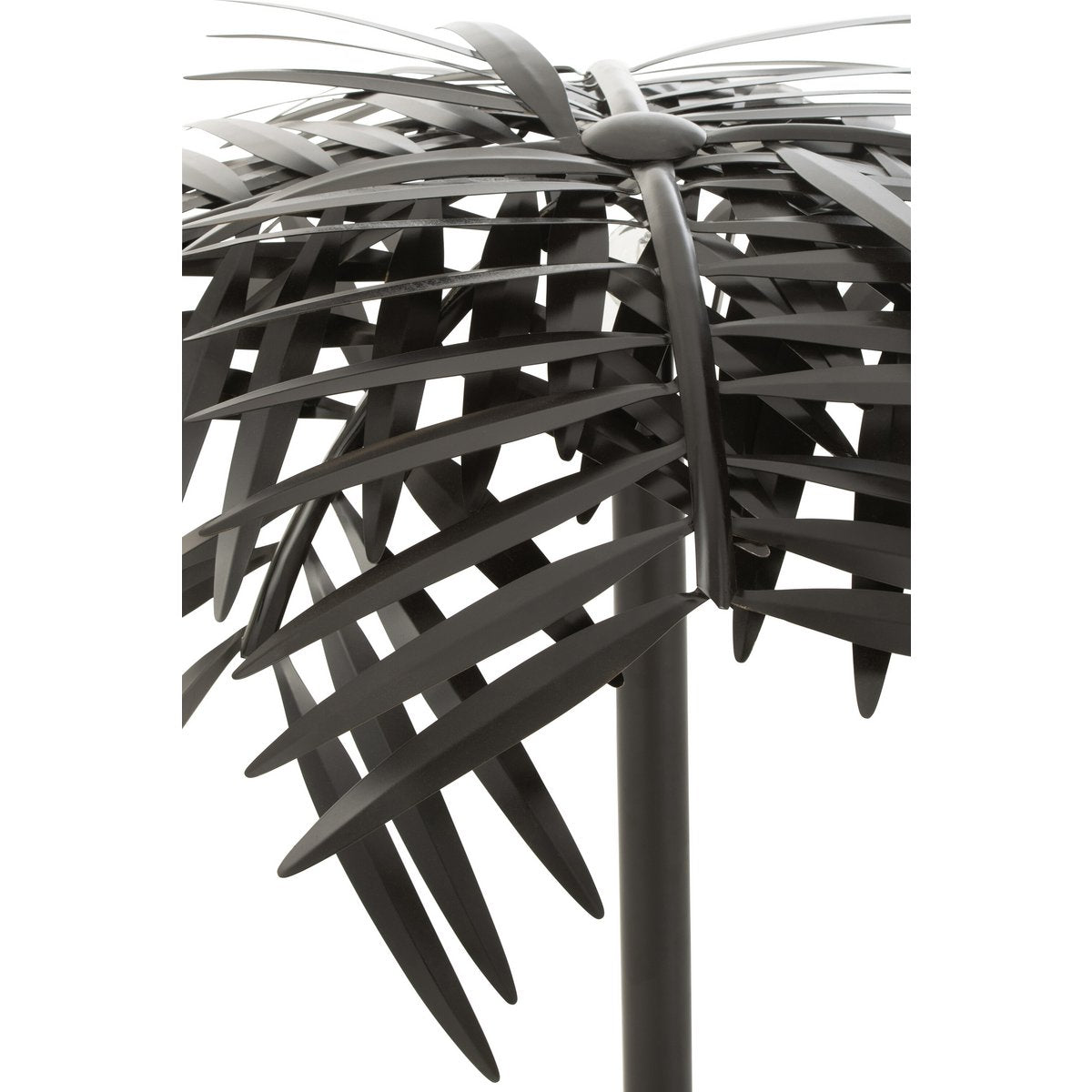 J-Line Tischleuchte Leaf - Metall - schwarz