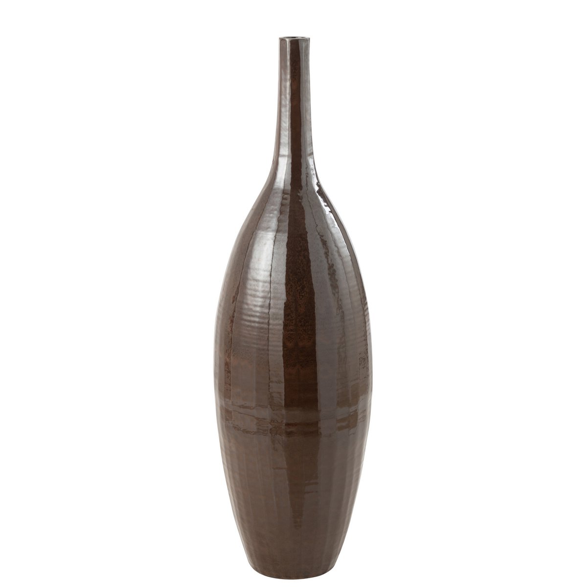 J-Line vaas Fles Blinkend - terra - bruin - large - 120 cm hoog