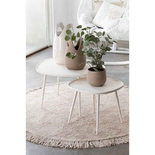 J-Line vaas Handvat - keramiek - beige - small - 30 cm hoog