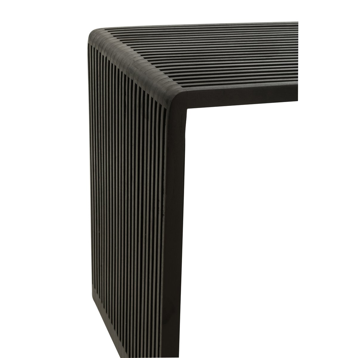 Kubus Bijzettafel teak zwart - s