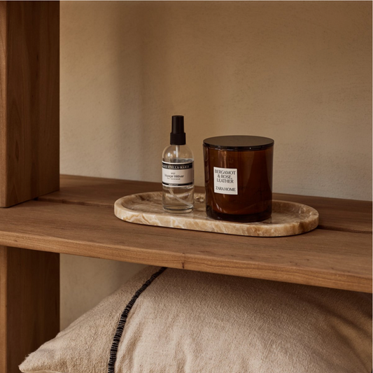 Marmer Tray ovaal sandal onyx 30x15cm