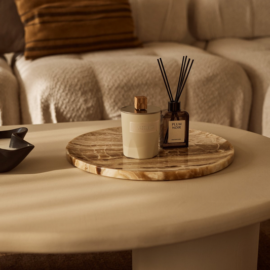 Sandal Dienblad onyx rond 40cm