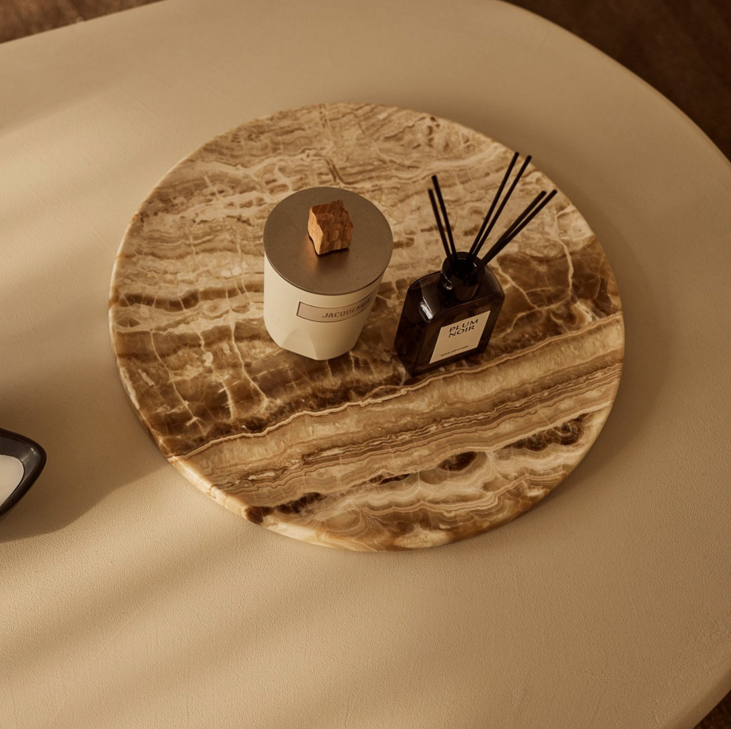 Sandal Dienblad onyx rond 40cm