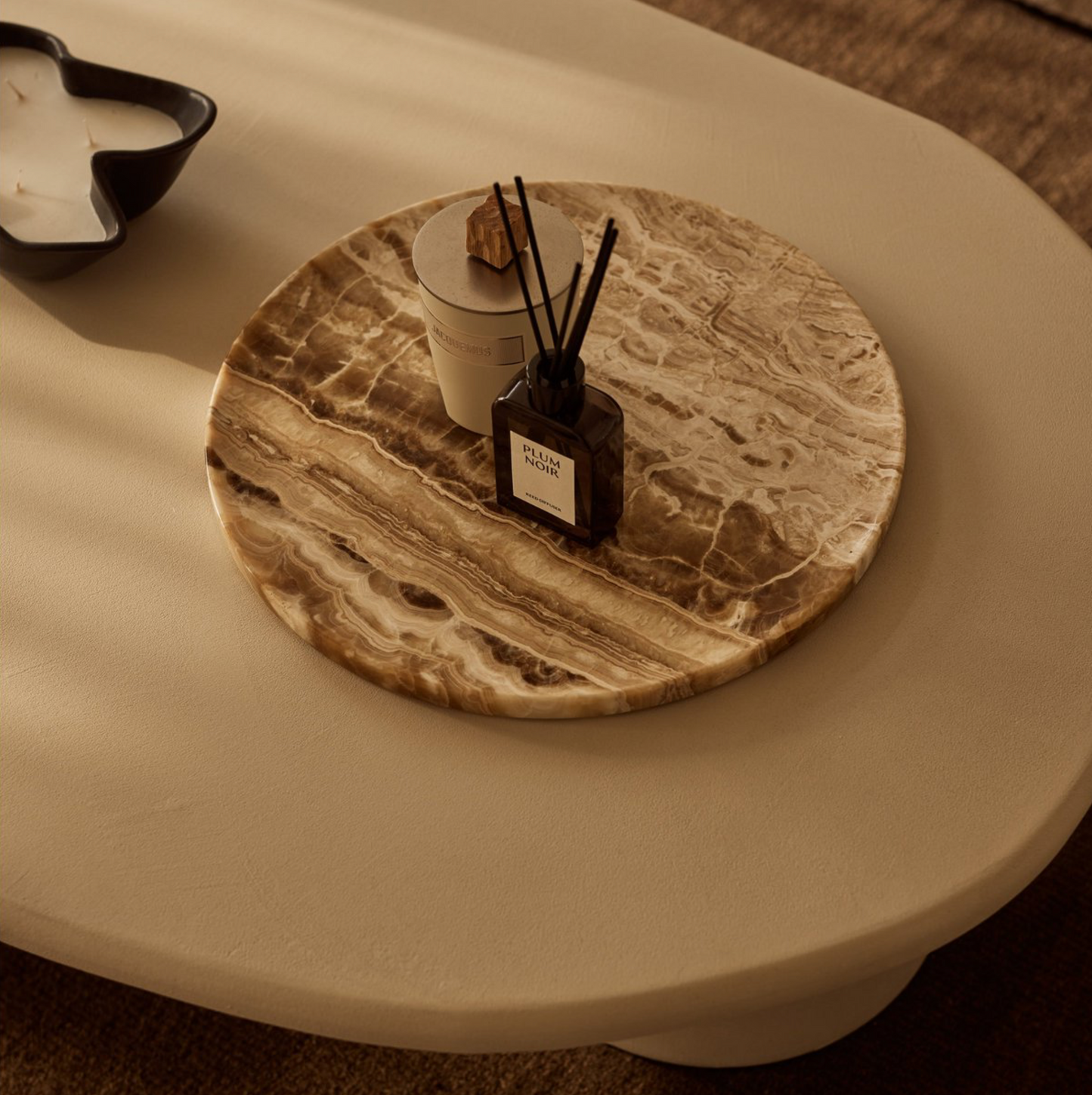 Sandal Dienblad onyx rond 40cm