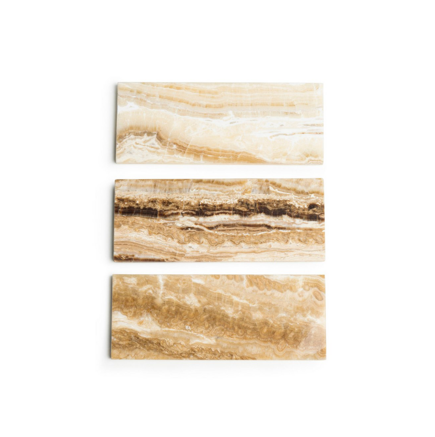 Marmer Dienblad rechthoek S sandal onyx 10x25cm