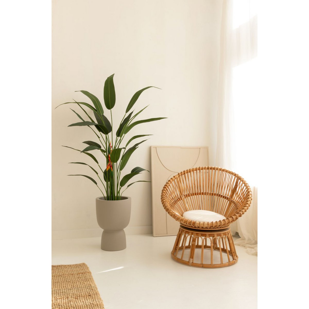 Strelitzia Kunstpflanze mit Blüte 160cm