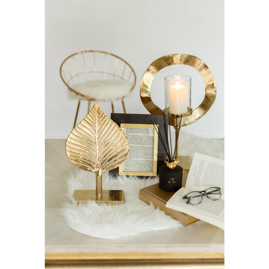 Windlicht Rond op voet small