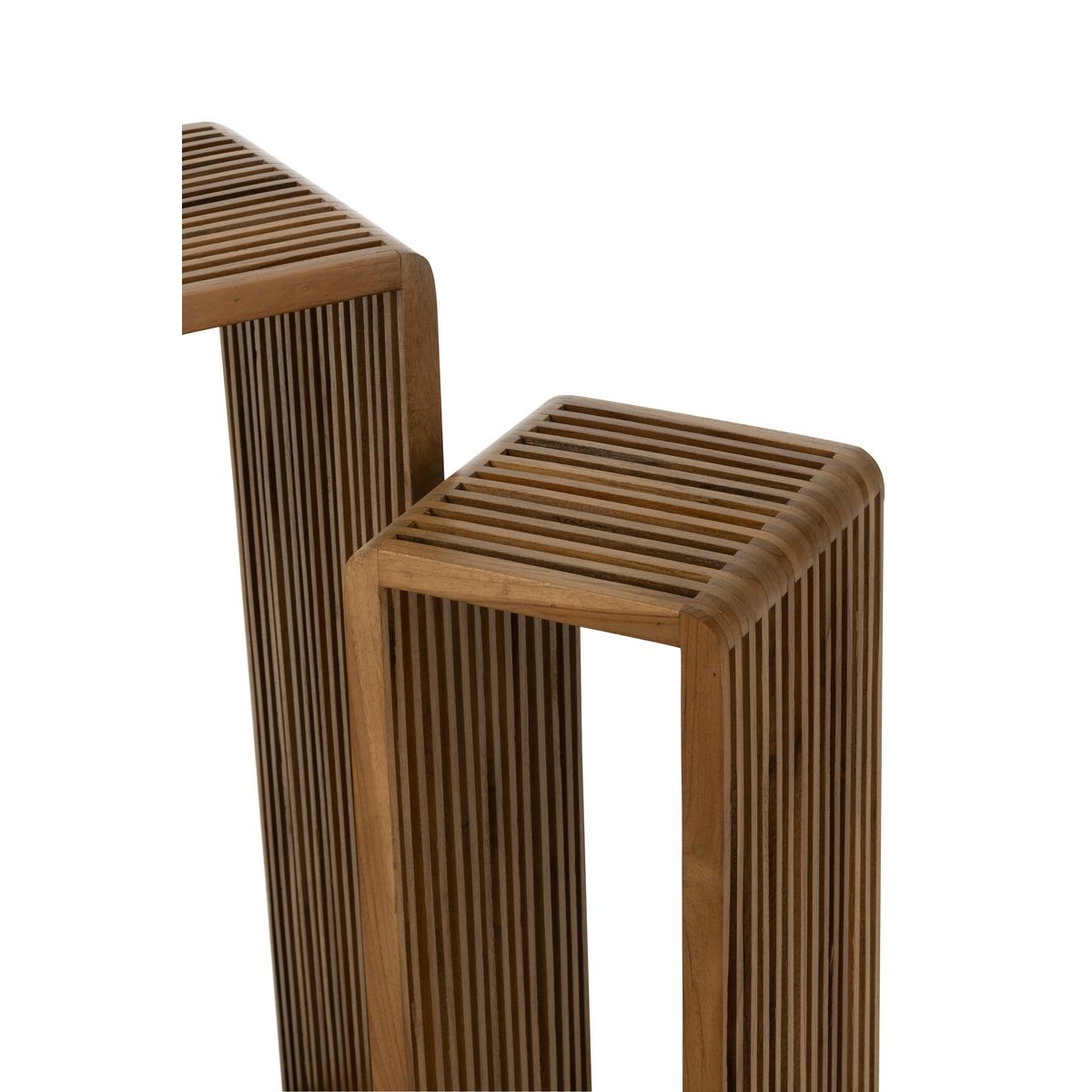 Beistelltische Cube Teak natur - 2er Set