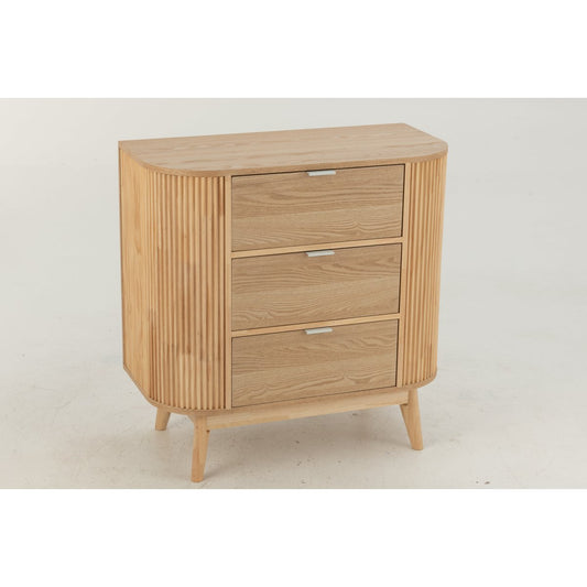 J-Line kast Rond - dennenhout - naturel - large