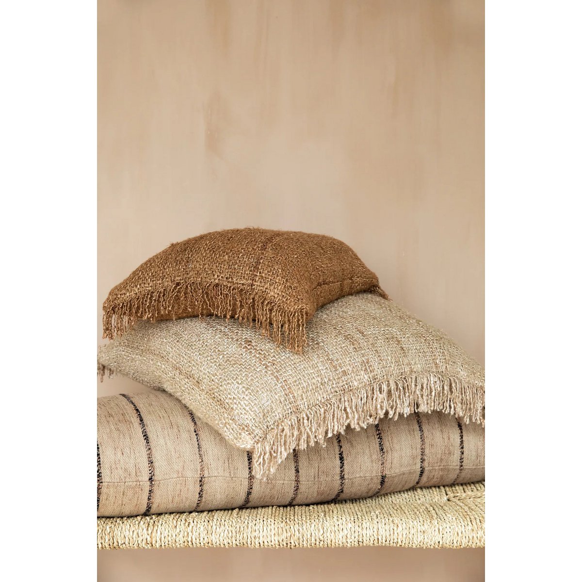 Oh My Gee Kussenhoes - Beige Zwart - 35x100