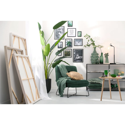 J-Line kussen Jeff Rond - rotan - naturel - small