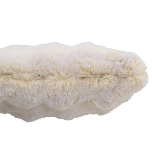 J-Line Kussen Wave Polyester Crème