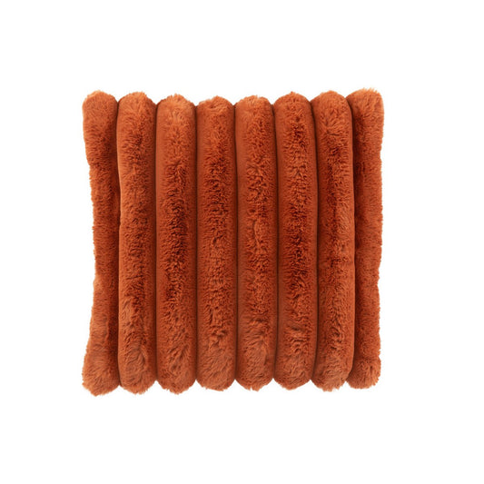 J-Line kussen Large Corduroy - polyester - roest