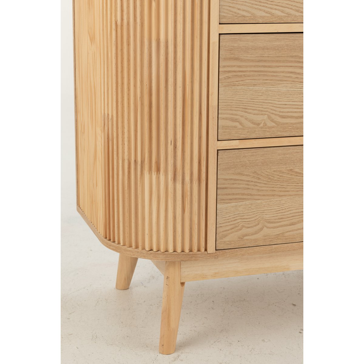 J-Line kast Rond - dennenhout - naturel - large