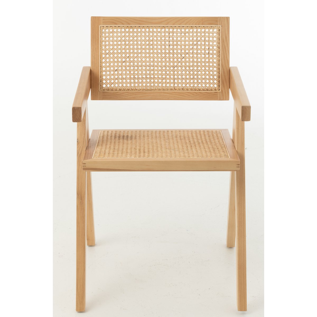 Rooster Stoel essenhout/rattan