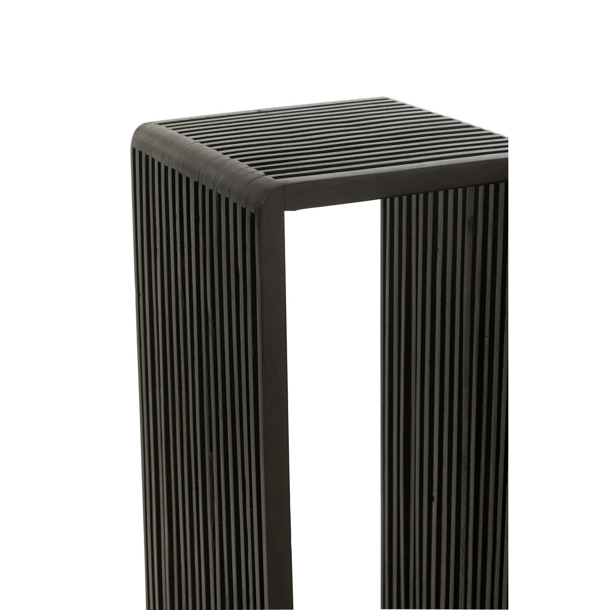 Beistelltische Cube Teak schwarz - 2er Set
