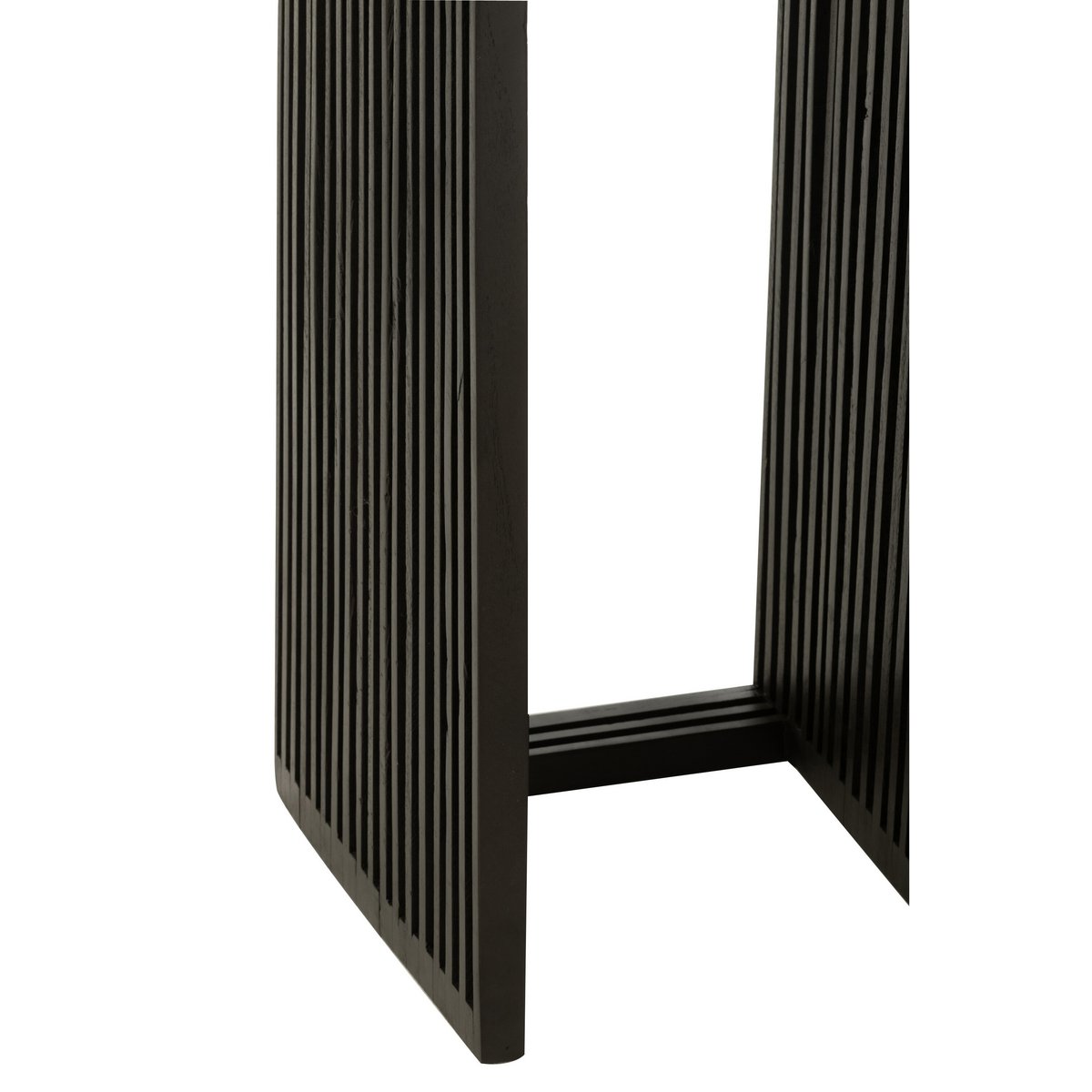 Beistelltische Cube Teak schwarz - 2er Set