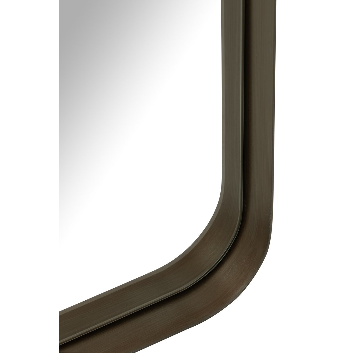 J-Line spiegel Markus - metaal/glas - zwart - large - 180 x 80 cm