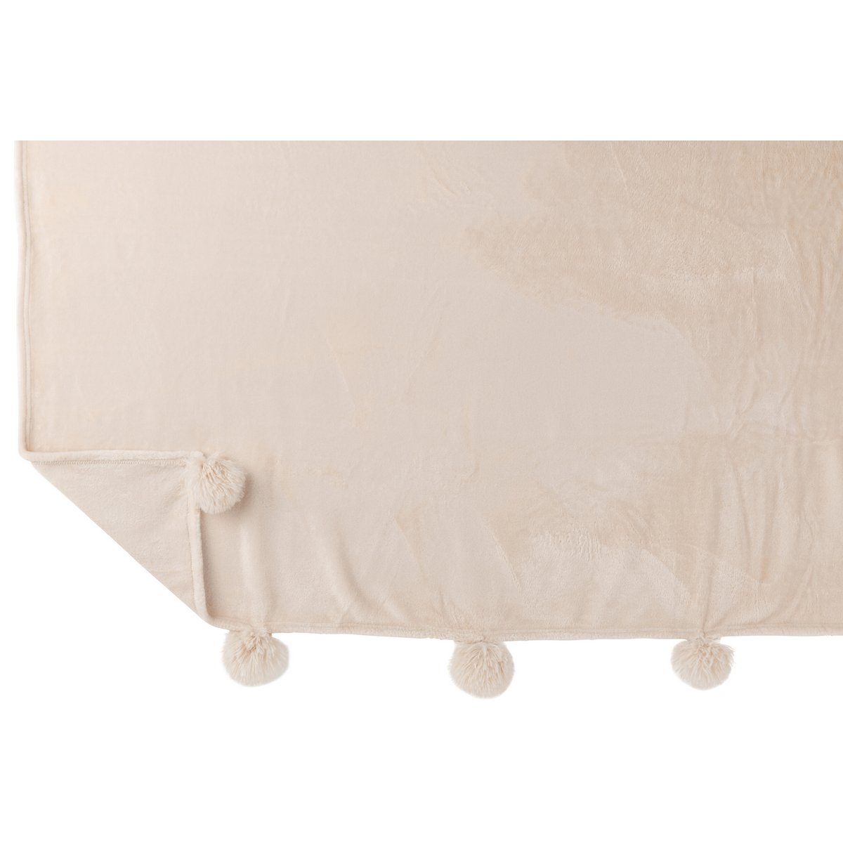 J-Line plaid Pompom lichtbeige