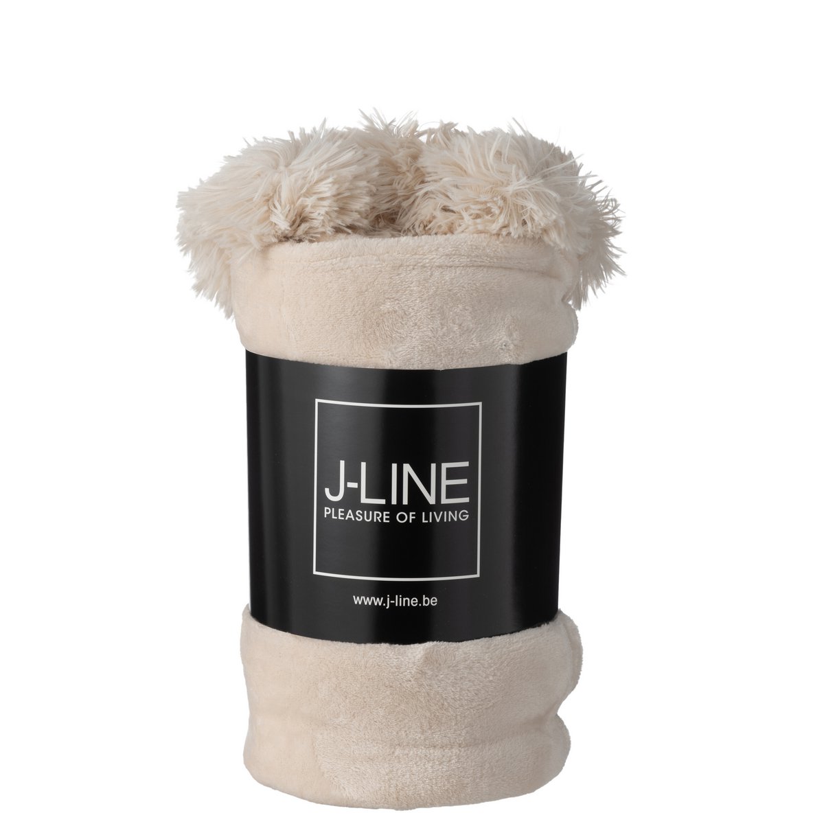 J-Line plaid Pompom lichtbeige