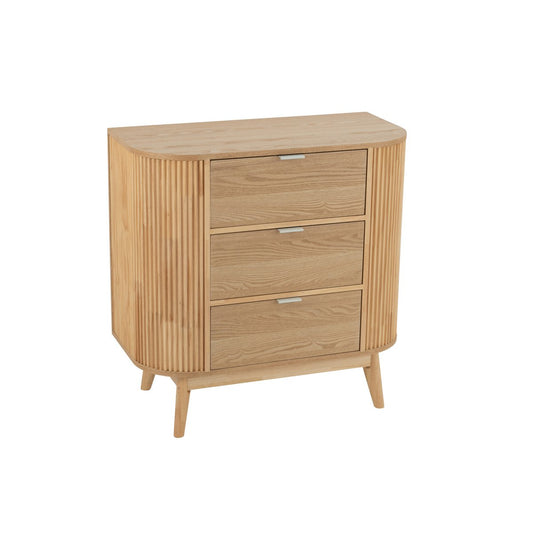J-Line kast Rond - dennenhout - naturel - large