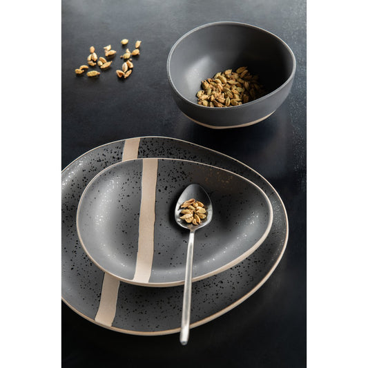 Besteckset Box C Edelstahl Schwarz Hochglanz 24-teilig