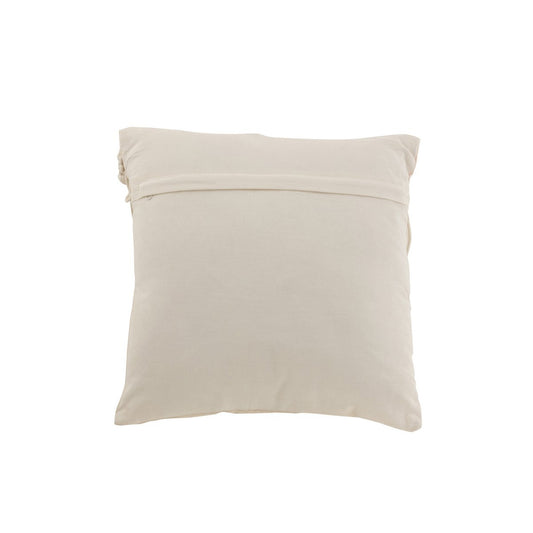 J-Line kussen Cosy - katoen - gebroken wit - small