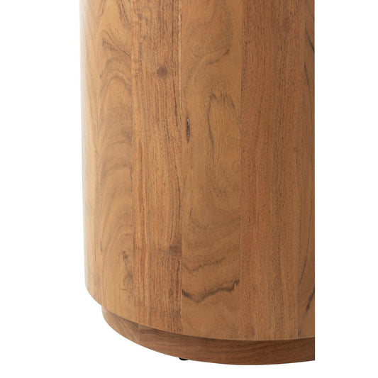 J-Line bijzettafel Rond - hout - naturel